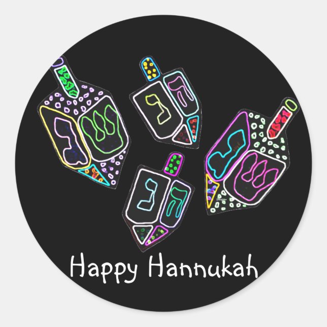 Dreidel, Dreidel, Dreidel Stickers (Vorderseite)