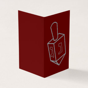 Dreidel Hanukkah Glitzer Cards 25 Pack