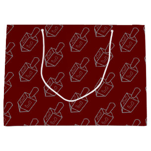 Dreidel Hanukkah Glitzer Große Geschenktüte