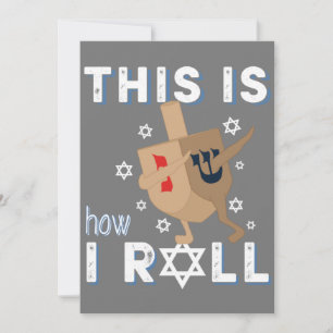 Dreidel Menorah Funny Hanukkah Geschenk so ich Einladung