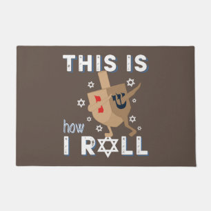 Dreidel Menorah Funny Hanukkah Geschenk so ich Fußmatte