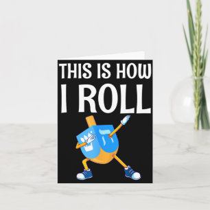 Dreidel Menorah Lustiges Hanukkah-Geschenk So Karte