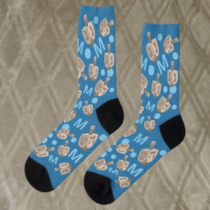 Dreidel Rustikale Eiche Optionale Monogram Hanukka Socken