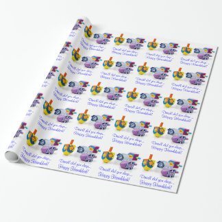 Dreidel 'Til you Drop Wrapping Paper für Hanukkah! Geschenkpapier