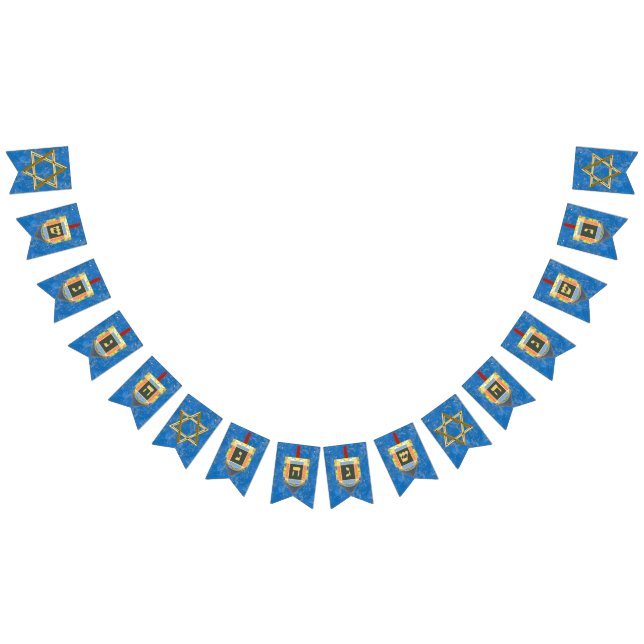 Dreidels für Hanukkah Wimpelkette (Alle)