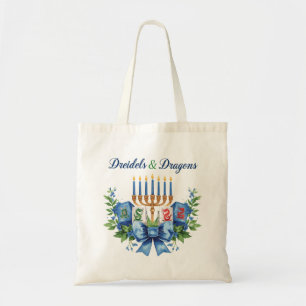Dreidels und Drachen Chanukka Mahjong Tragetasche