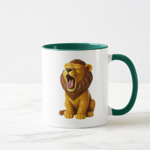 Dreidimensionaler Löwe. Tasse