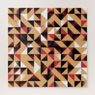 Dreieck Abstrakt, Retro Elegante Schönheit. Puzzle
