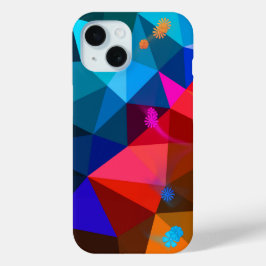 Dreieck Abstrakt und Daisy iPhone 15 Hülle