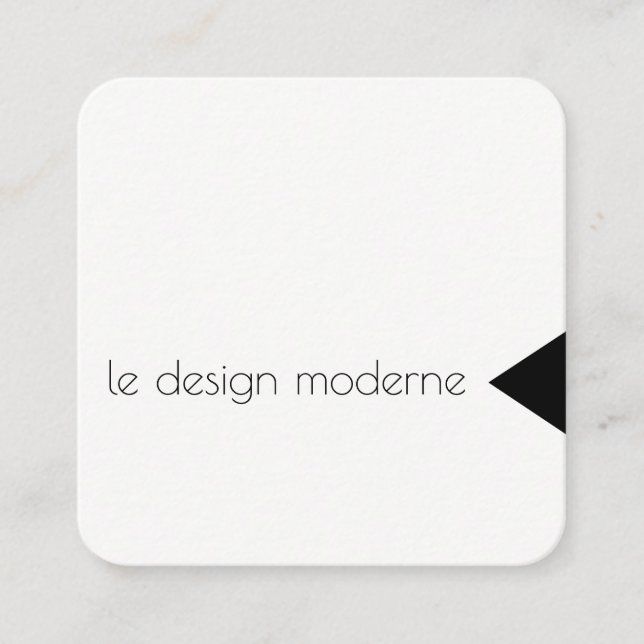 Dreieck-Akzent Quadratische Visitenkarte (Vorderseite)