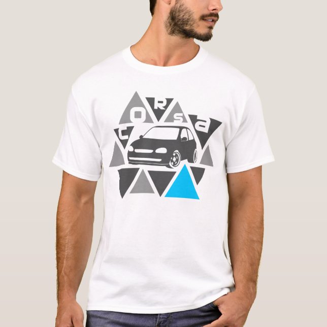 Dreieck-Auto - Corsa- T-Shirt (Vorderseite)