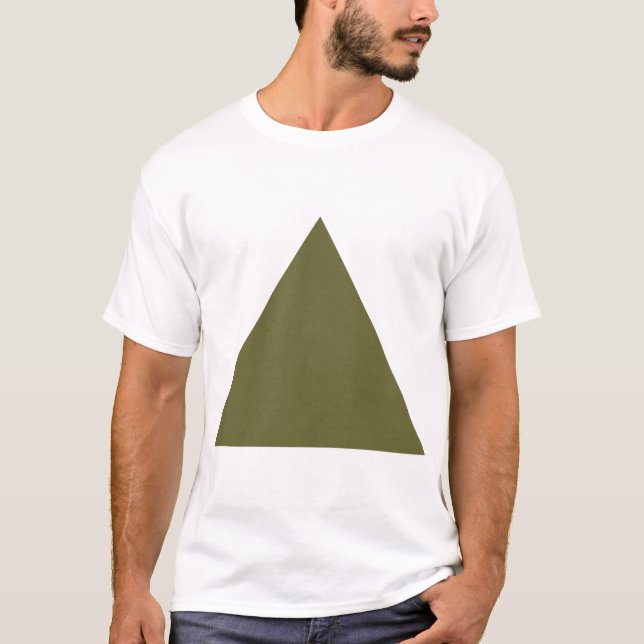 Dreieck - Deep Olive T-Shirt (Vorderseite)