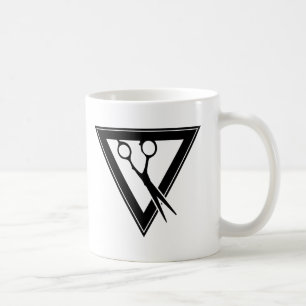 Dreieck der Haarschere Tasse