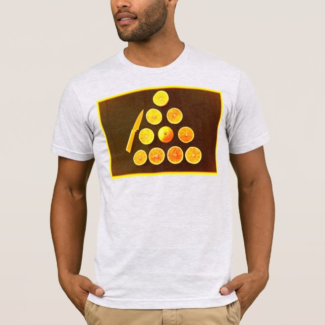 "Dreieck der halben Orangen" Niedliches Foto. Jetz T-Shirt (Vorderseite)
