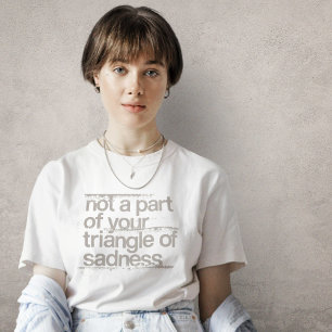 Dreieck des traurigen T - Shirt