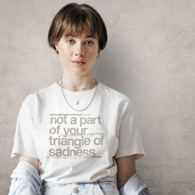 Dreieck des traurigen T - Shirt (Von Creator hochgeladen)