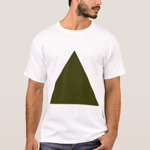 Dreieck - Dunkles Olive T-Shirt
