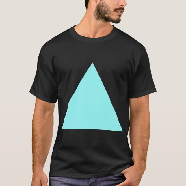 Dreieck - Eisblau T-Shirt (Vorderseite)