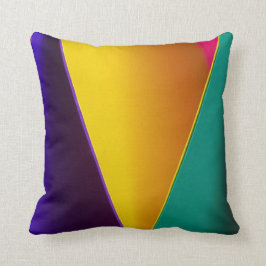 Dreieck-Farbblock-Drehkissen Kissen