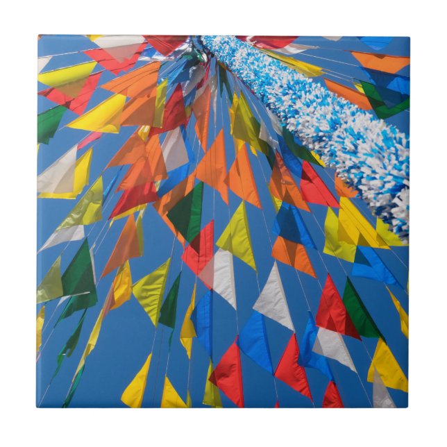 Dreieck-Flag-Dekoration Fliese (Vorderseite)