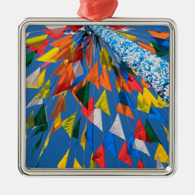 Dreieck-Flag-Dekoration Ornament Aus Metall (Vorne)