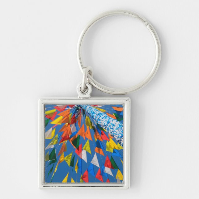 Dreieck-Flag-Dekoration Schlüsselanhänger (Vorne)