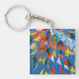 Dreieck-Flag-Dekoration Schlüsselanhänger