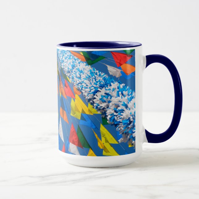 Dreieck-Flag-Dekoration Tasse (Rechts)