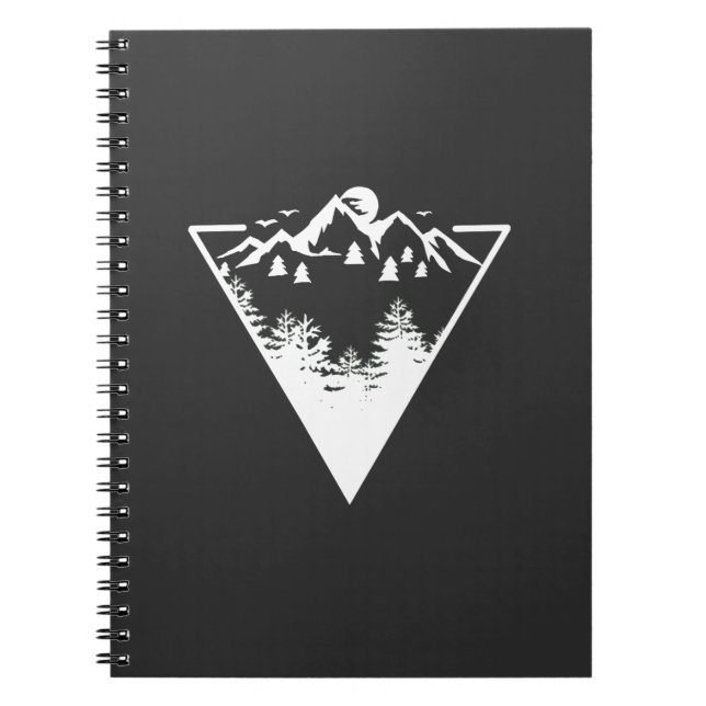 Dreieck frame artwork with wilderness landscape notizblock (Vorderseite)