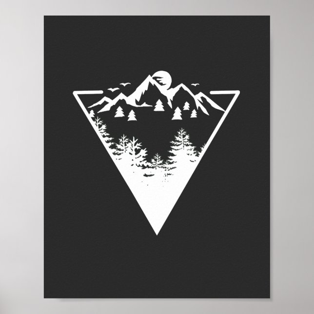 Dreieck frame artwork with wilderness landscape poster (Vorne)