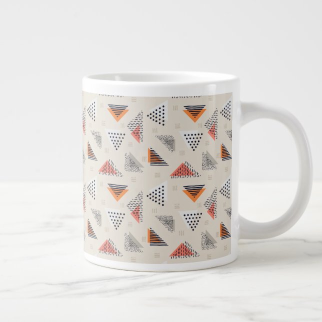 Dreieck-Handzeichen Jumbo-Tasse (Rechts)