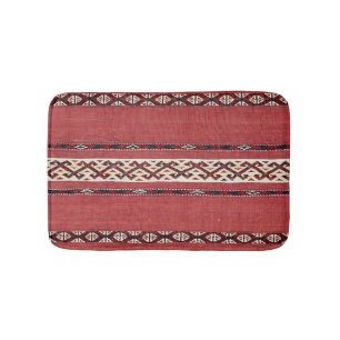 Dreieck Kilim IV Roter Schwarz-weißer Streifen  Badematte
