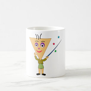 Dreieck-Kopf-Charakter-Tasse Kaffeetasse