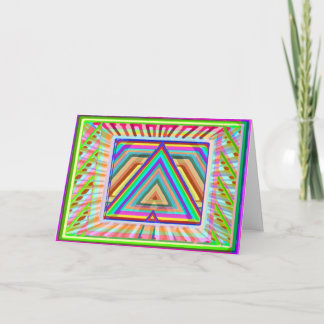 Dreieck-Mandala-Kunst - HappyBirthday HappyHoliday Feiertagskarte