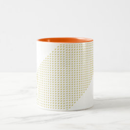 Dreieck mit Dreiecken in 3D Zweifarbige Tasse