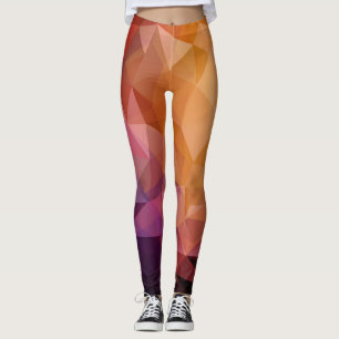 Dreieck-Mosaik: Dunkel Vintag Leggings