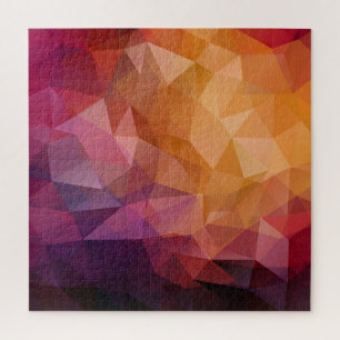 Dreieck-Mosaik: Dunkle Vintage Puzzle