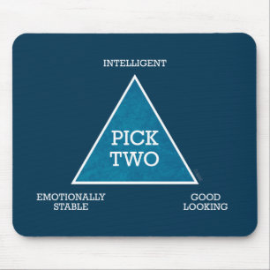 Dreieck mousepad der Auswahl-zwei