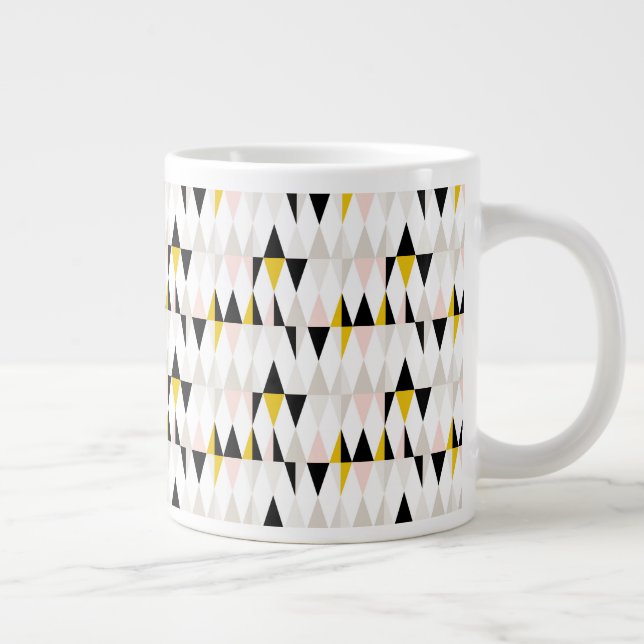 Dreieck-Muster Jumbo-Tasse (Rechts)