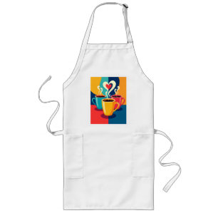 Dreieck of Warmth - Colorful Coffee Mugs with Hea Lange Schürze