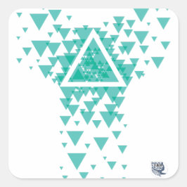 Dreieck Quadratischer Aufkleber