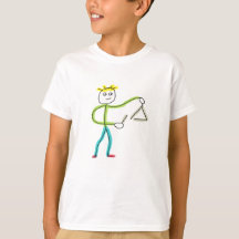 Dreieck spielender Stickman