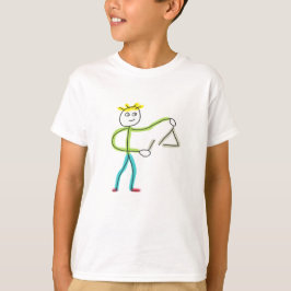 Dreieck spielender Stickman T-Shirt