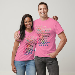 Dreieck-städtisches geometrisches T-Shirt