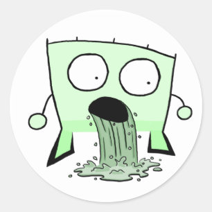 Dreieck-Typ-Jungfliegen Runder Aufkleber