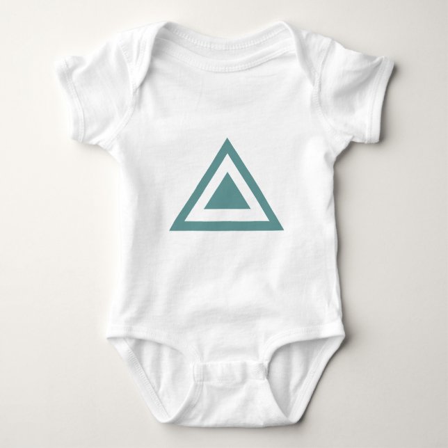 Dreieckbogen 01 baby strampler (Vorderseite)