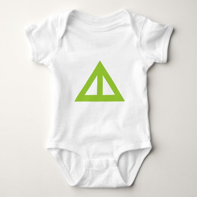 Dreieckbogen Baby Strampler (Vorderseite)