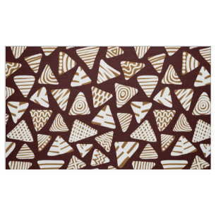 Dreiecke 240121 - Schokoladenschatten Stoff