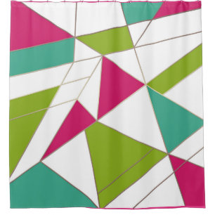 Dreiecke abstrakte geometrische Geometrie Duschvorhang