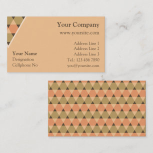 Dreiecke-Dekoration Visitenkarte